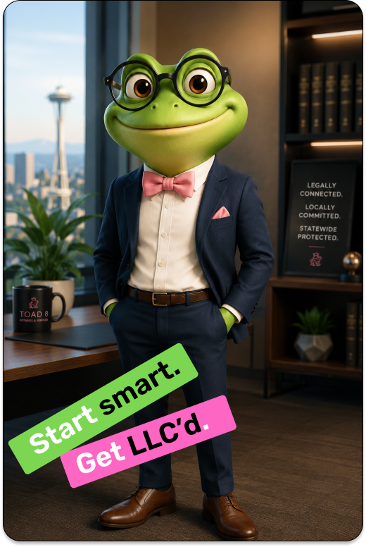 Washington state registered agent, Toad 8 Notaries